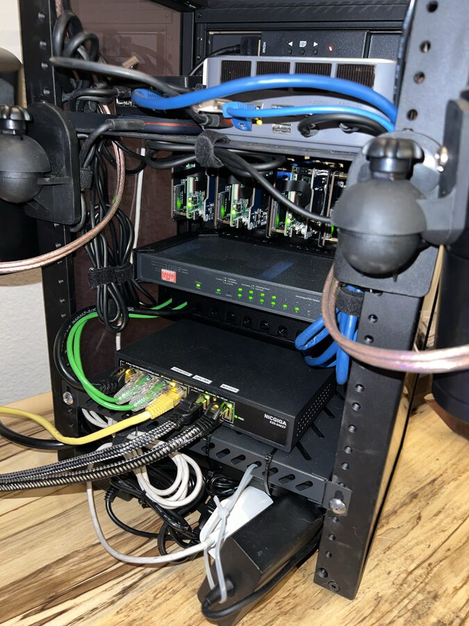 The back of the rack